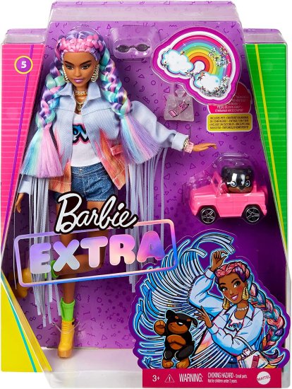 Barbie ペットの子犬、レインボーブレード、レイヤード衣装、ペット用の車、複数の柔軟なジョイント、3歳の子供向けギフト、12インチ、12インチ、レイヤードア_5