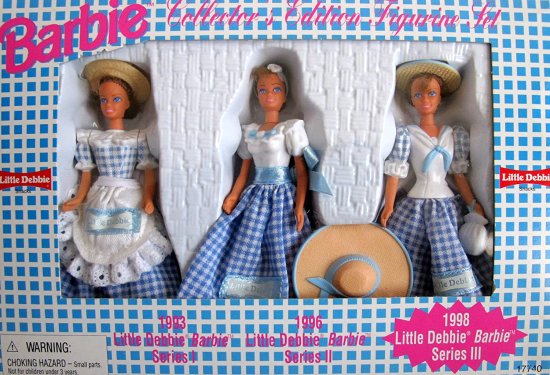 Barbie バービーコレクターエディションリトルデビーフィギュアセットシリーズ111 W 3人形4-1/2 "高さ（1997）_1