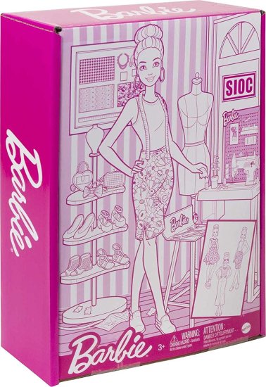 Barbie バービーファッションデザイナードール（12インチ）、スタジオ、25+デザイン＆ファッションアクセサリー、デザインデスク、椅子、ミシン、ファブリック_5