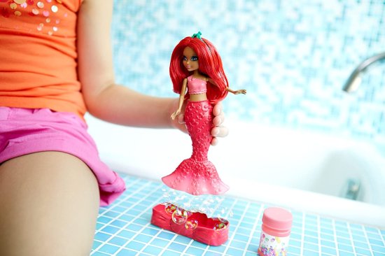 Barbie バービードリームトピアバブル 'n楽しい人魚の赤い人形_1