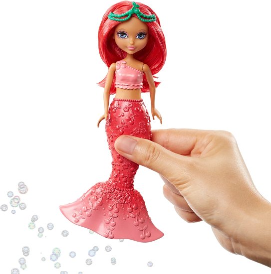 Barbie バービードリームトピアバブル 'n楽しい人魚の赤い人形_3