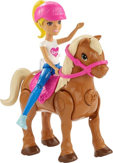 Barbie ガー・キャラメル・ポニーと人形のバービー