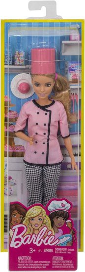 Barbie ピンクカップケーキ付きのバービーキャリアカップケーキシェフ