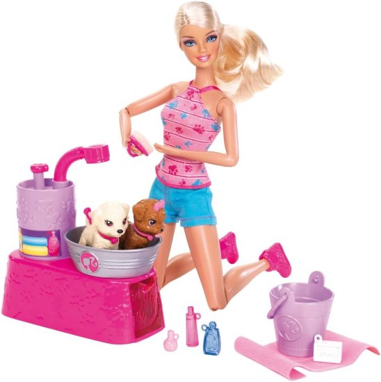 Barbie バービーの泡と抱擁の子犬がプレイセットを抱きしめます 15,246円