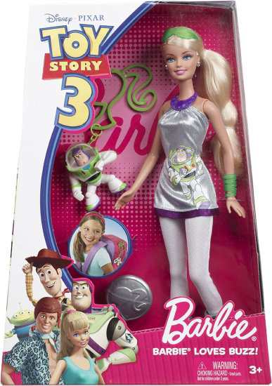 Barbie バービートイストーリー3バービーはバズ人形が大好きですの通販 ...
