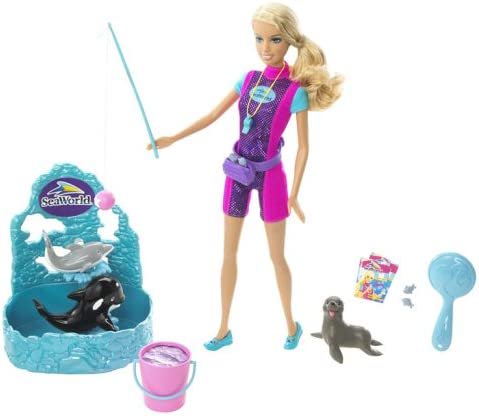 Barbie バービー私は：シーワールドトレーナードールプレイセット
