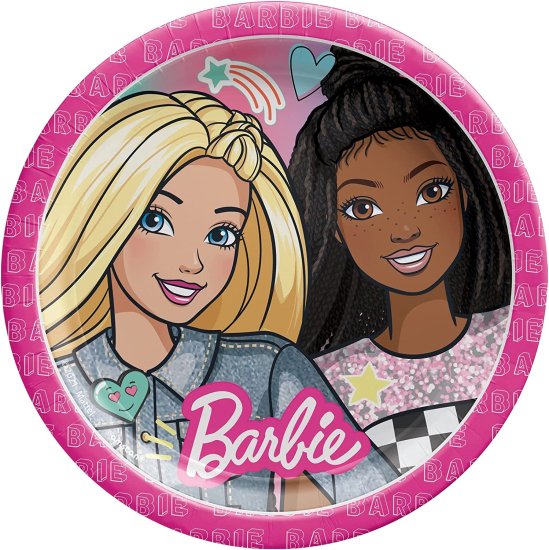 Barbie Jazzle Amscan バービー Dreamtogether Birthday Party Tableware Kit Napkins、Plates、Tablecover Bundle、16人のゲスト_4