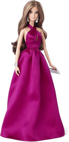 店頭受取対応商品 Barbie バービールックドール：ピンクのガウン 反物