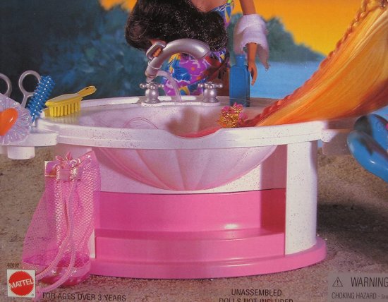 Barbie バービー Hula Hair Shampoo 'nスタイルサロンプレイセットW