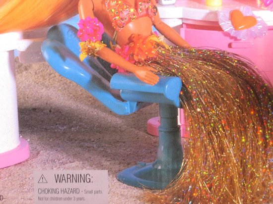 Barbie バービー Hula Hair Shampoo 'nスタイルサロンプレイセットW