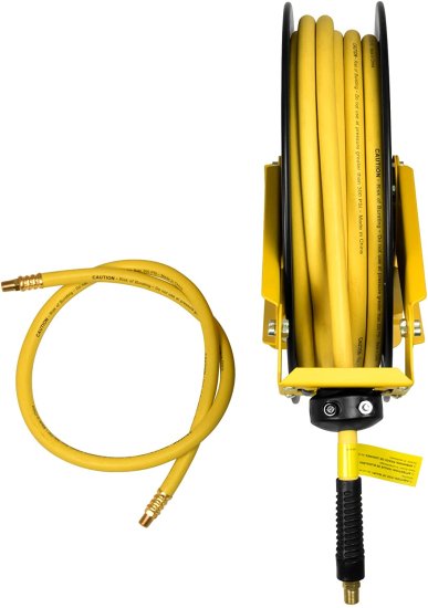 Dewalt デウォルト DXCM024-0343 Double Arm Hose Reel with 3/8” x 50’ Premium Rubber Hose_9