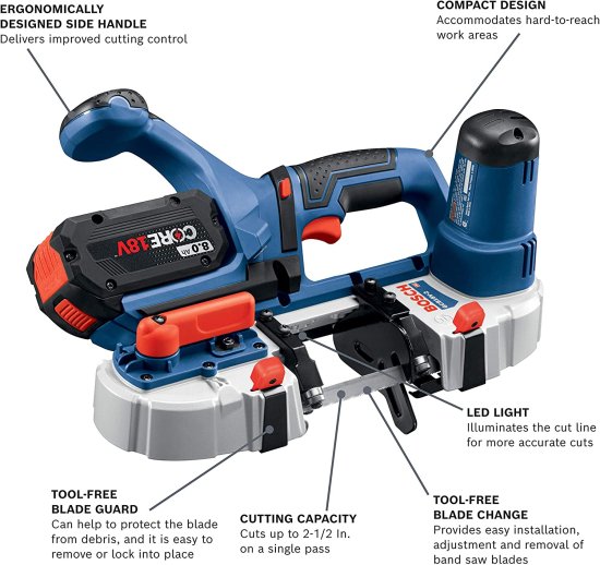 BOSCH ボッシュ GCB18V-2N 18V Compact Band Saw (Bare Tool)_2