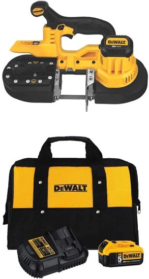 Dewalt デウォルト DCS371B 20V MAX Lithium-Ion Band Saw Bare Tool with 5.0 Ah starter kit