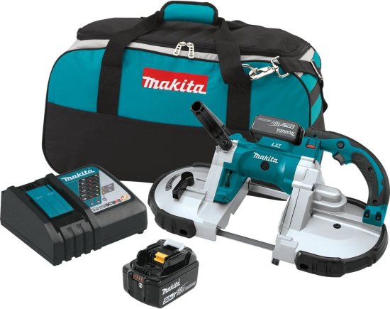 Makita マキタ XBP02TX 18V LXT Lithium-Ion Cordless Portable Band Saw Kit (5.0Ah)
