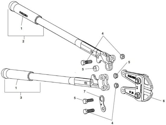 RIDGID 14223 Model S24 Bolt Cutter, Heavy-Duty Bolt Cuttersの通販