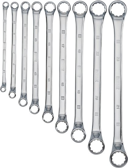 Dewalt デウォルト Double Box End Wrench Set, MM, 9-Piece (9PC)