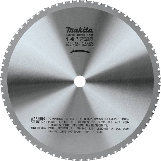 Makita マキタ A-97592 14" (70T) Carbide-Tipped Metal Cutting Blade, Ferrous Metal,の通販は