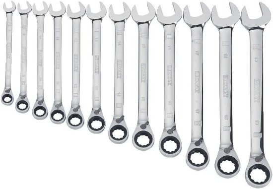 Dewalt デウォルト Ratcheting Wrench Set, SAE, 12-Piece (DWMT19232)