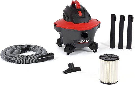 RIDGID, 62698, 6 Gallon RT0600 NXT Wet/Dry Vac, RED Professional Industrial, 4.25 HP, Casters, Pro Locking Hose, Qwik Lock Filter, Longer Motorの通販は 30,700円