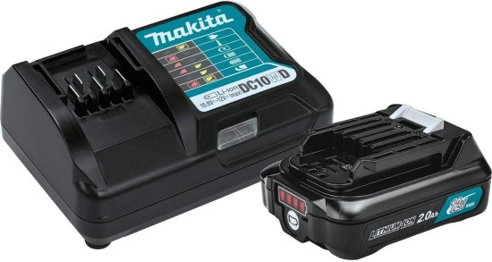 Makita マキタ BL1021BDC1 12V Max CXT Lithium-Ion Battery and Charger Starter Pack
