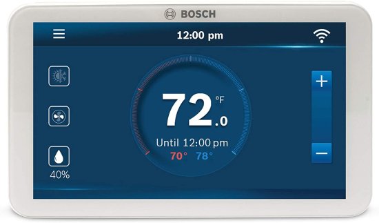BOSCH ボッシュ BCC100 Connected Control Smart Phone Wi-Fi Thermostat - Works with Alexa - Touch Screen