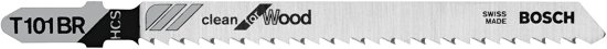 BOSCH ボッシュ T101BR100 100-Piece 4 In. 10 TPI Reverse Pitch Clean for Wood T-Shank Jig Saw Blades