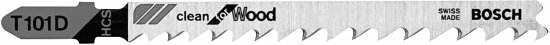 BOSCH ボッシュ T101D100 100-Piece 4 In. 6 TPI Clean for Wood T-Shank Jig Saw Blades