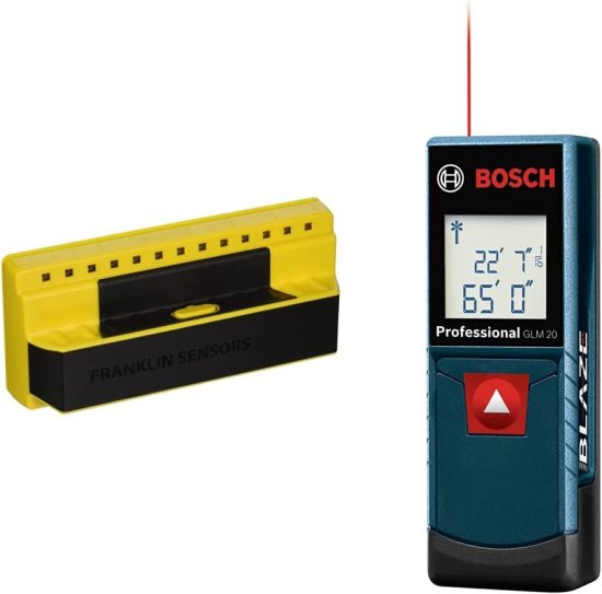 ProSensor 710 Franklin Sensors ProSensor 710 Precision Stud Finder Yellow &amp; BOSCH ボッシュ GLM20 Blaze 65ft Laser Distance Measure With Real Tim