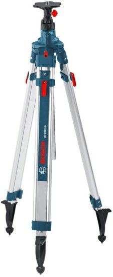 BOSCH ボッシュ Aluminum Heavy Duty Elevator Quick Clamp Tripod BT300, 45 Inch