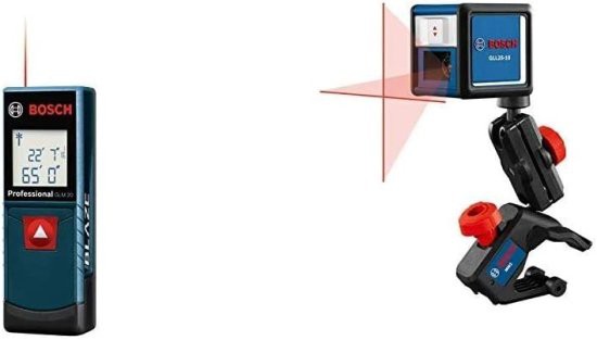 BOSCH ボッシュ GLL25-10 Cross-Line Laser Level with GLM 20 Laser Measureの通販は