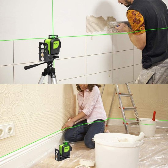 Huepar 902CG Self-Leveling 360-Degree Cross Line Laser Level with Pulse Mode, Switchable Horizontal and Vertical Green Beam Laser Tool, Magnetic_6