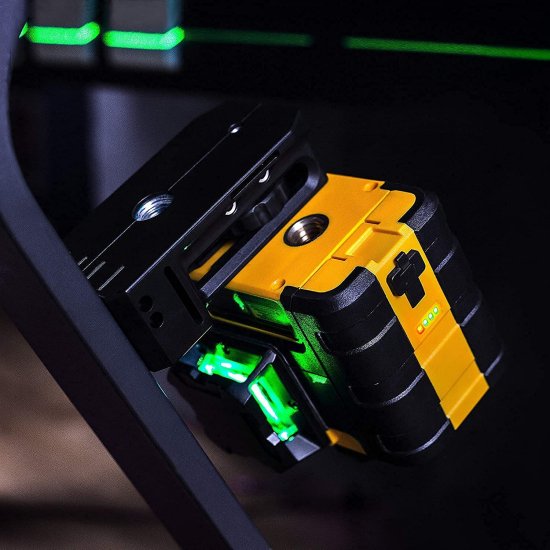 [Up to 40Hrs] KAIWEETS Self Leveling Laser Level 3 X 360, Construction 3D laser level for Picture Hanging, Horizontal/Vertical Line Laser, Magne_5