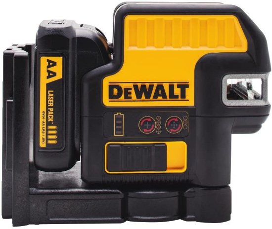 Dewalt デウォルト 12V MAX* Laser Level, 5 Spot + Cross Line Laser, Red, 165-Foot Range (DW0825LR)