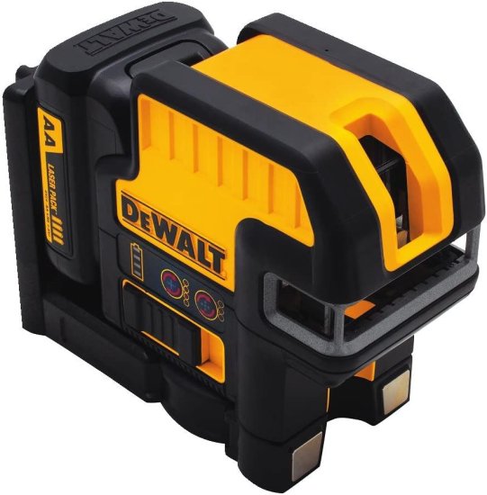 Dewalt デウォルト 12V MAX* Laser Level, 5 Spot + Cross Line Laser, Red, 165-Foot Range (DW0825LR)_1