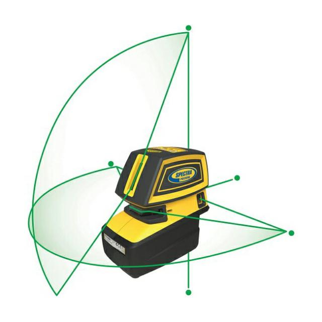 Spectra Precision LT52G Multi-Purpose Laser Tool with Green Beam Cross Lines and 5 Alignment Points, Automatic Self-Leveling, Storage Case