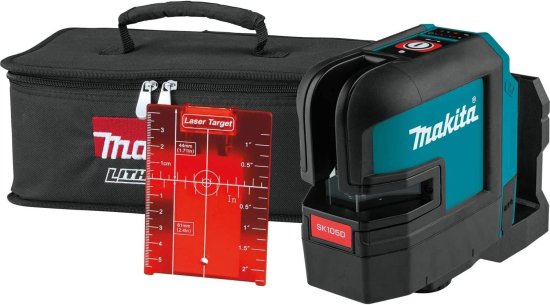 Makita マキタ SK105DZ 12V max CXT Lithium-Ion Cordless Self-Leveling Cross-Line Red Beam Laser, Tool Only
