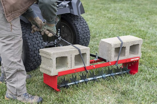 Craftsman CMXGZBF7124336 36-Inch Tow Spike Aerator, Red/Black