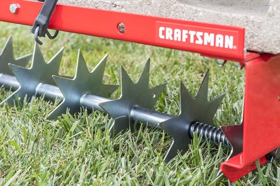 Craftsman CMXGZBF7124336 36-Inch Tow Spike Aerator, Red/Black