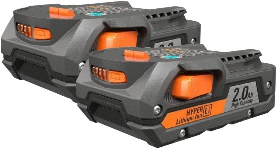 Ridgid R840086 Compact battery 2.0 AH Package 2 pack