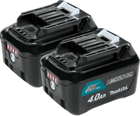 Makita マキタ BL1041B-2 12V max CXT Lithium-Ion 4.0 Amp Battery (2 Pack)