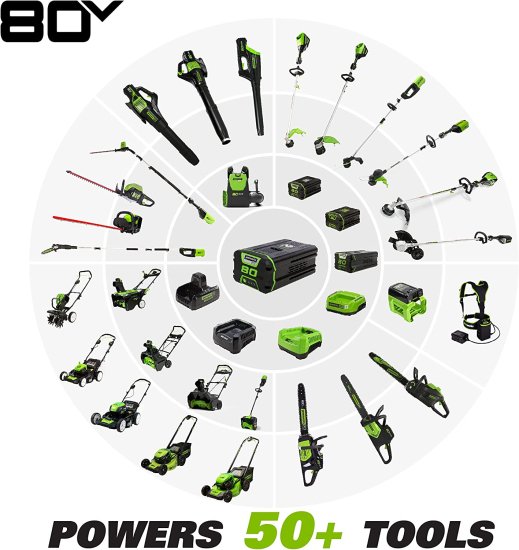 Greenworks PRO 80V 2.0Ah Lithium-Ion Battery (Genuine Greenworks Battery)_5
