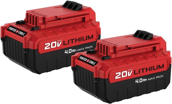 PORTER-CABLE 20V MAX* Lithium Battery, 4.0-Ah, 2-Pack (PCC685LP)の通販は