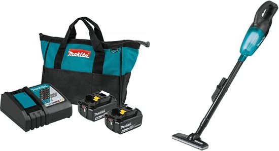 Makita マキタ BL1840BDC2 18V LXT Lithium-Ion Battery and Rapid Optimum Charger Starter Pack (4.0Ah) with XLC02ZB 18V LXT Lithium-ion Compact Cor