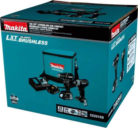 Makita マキタ CX201RB 18V LXT Sub-Compact BL 2-pc. Kitの通販はau