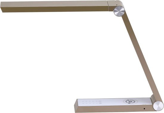 Bostitch Office Dimmable Gold Desk Lamp with Wireless Charging, USB Ports, Adjustable Brightness, Triangle Shape (VLED1825GOLD-BOS)の通販は