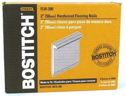 Bostitch Fln-200 5000 Count 2 Inch L Shaped Hardwood Flooring Cleat Nails