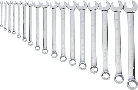 Dewalt デウォルト Combination Wrench Set, SAE, 17-Piece (DWMT19234)
