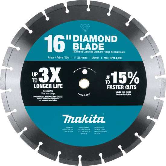 Makita マキタ E-02537 16" Diamond Blade, Segmented, General Purposeの通販は