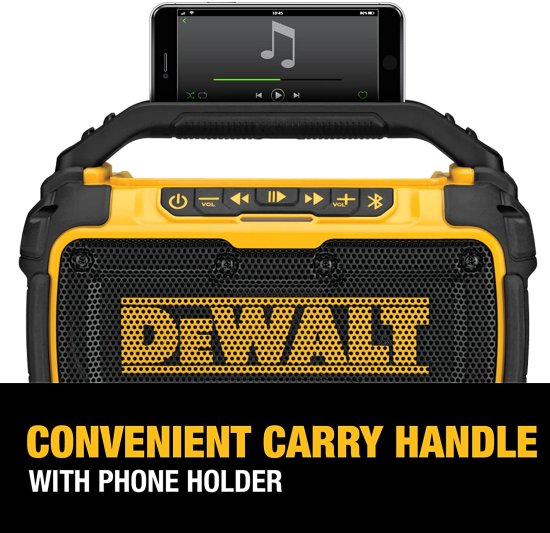 Dewalt デウォルト 20V MAX* Bluetooth Speaker for Jobsite, Tool Only (DCR010)