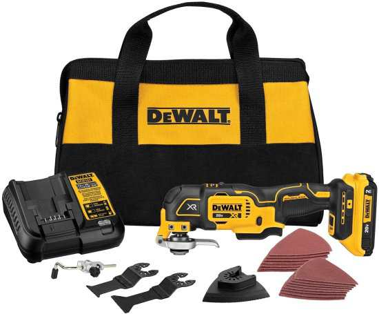 Dewalt デウォルト DCS356SD1 20V MAX XR 3-Speed Oscillating Tool Kit  Yellow